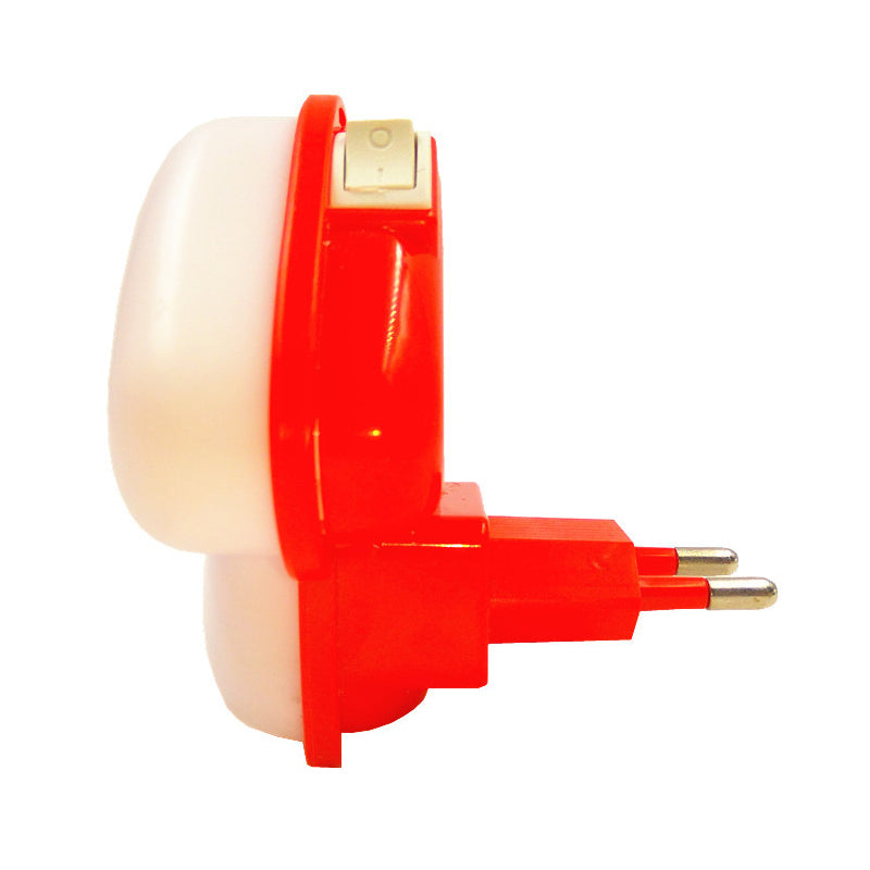 Illuminazione plug-in plug-in Funzione Luce da parete in plastica a LED in plastica in 7 colori, bianco rosso