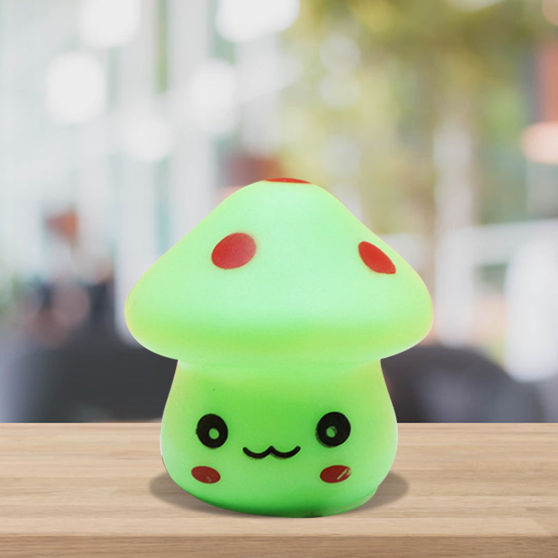 Lámpara de pared LED LED LED LED LED LED de los caricaturas de plástico de la luz nocturna de la luz de los champiñones en 7, blanco/rojo/azul