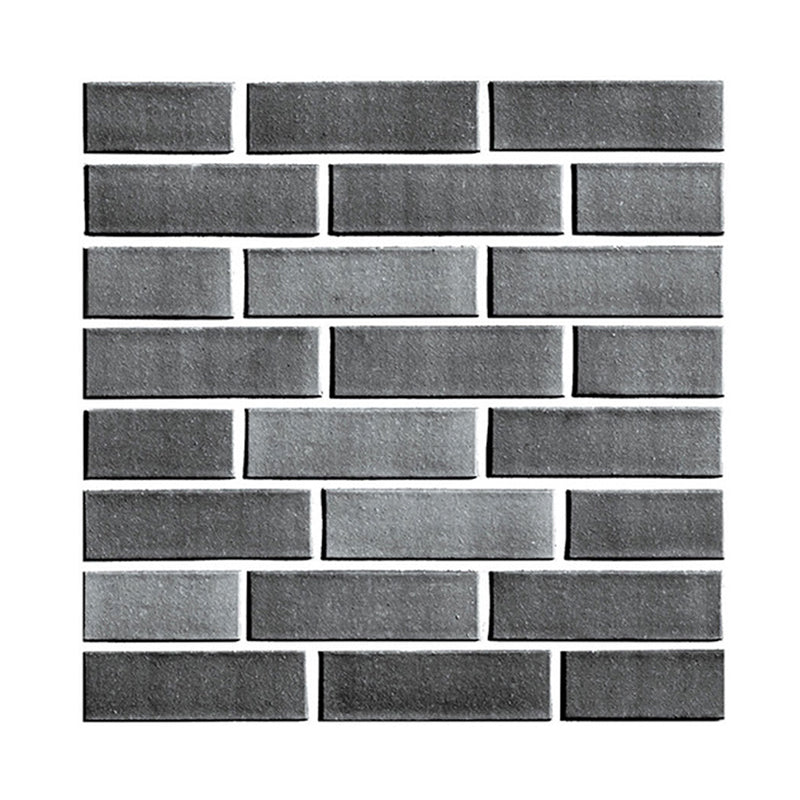 Grey Brick Wallpaper Panel Set Peel and Stick Rustic Corridor Wall Decor (4 Pieces)