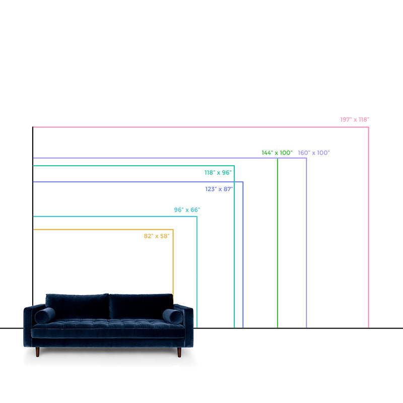 Illustration Man of Leisure Mural for Bedroom, Pink-Blue-Yellow, Custom Size Available