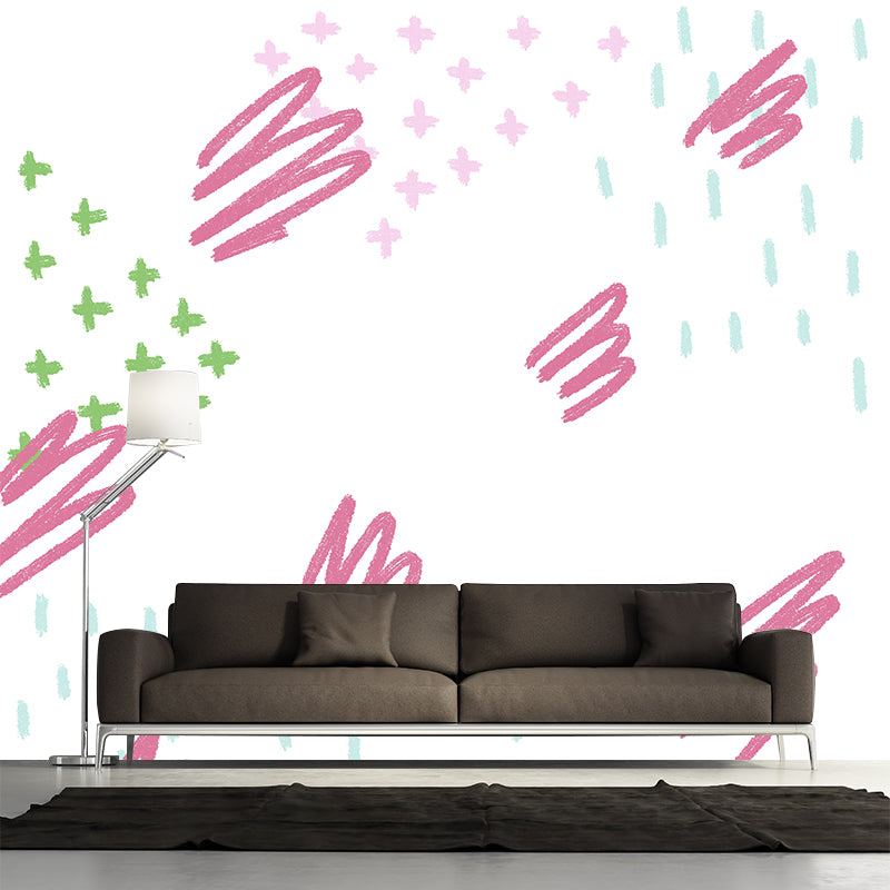 Whole Abstract Painting Mural Wallpaper Stain Proof Childrens Art Bedroom Wall Decor