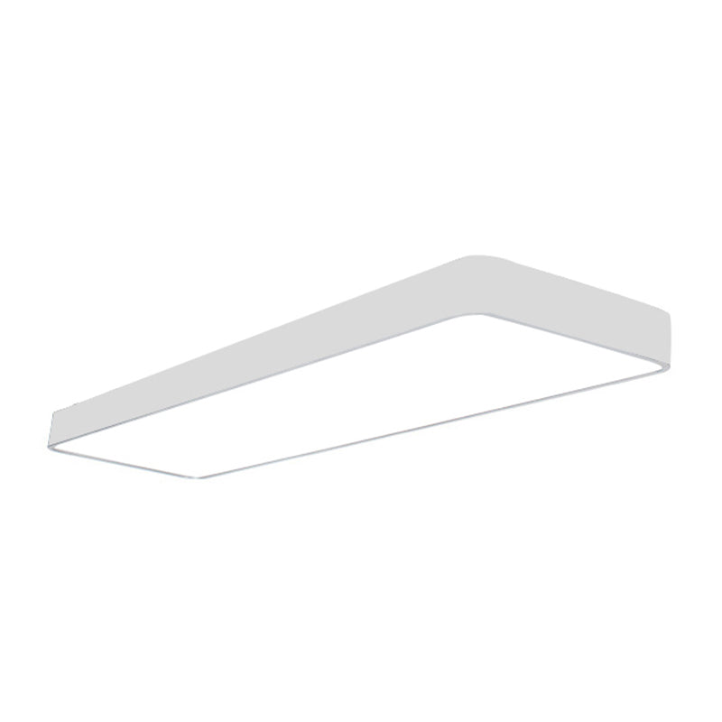 23.5"/23.5"/47" Wide Rectangular Metal Flush Mount Simplicity Led Flush Ceiling Lamp Fixture with Acrylic Diffuser