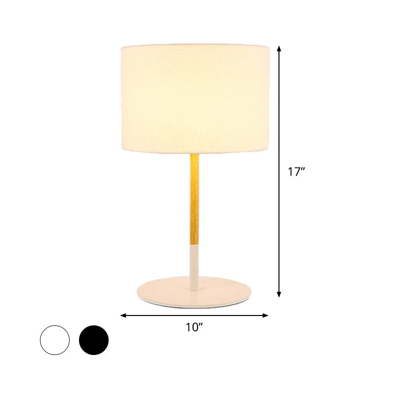 Negro/negro 1 Mesa de luz Luz de la tela de campo Tambre de tambor Iluminación con base de metal