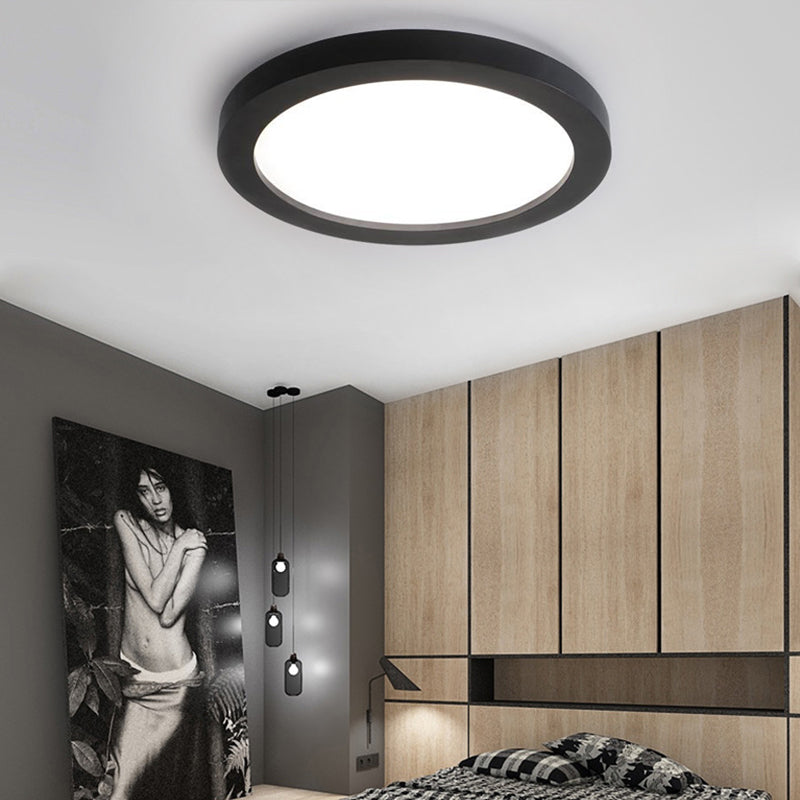 Plaatmetaal Inbouw Minimalisme Led 14"/18"/21,5" Breed Zwart Inbouwplafondlamparmatuur met verzonken diffuser
