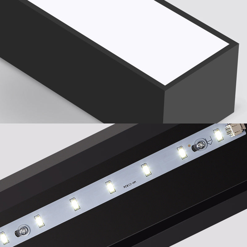 Arrow Metal Flush Mount Modern 10"/14" Wide Led White/Black Flush Ceiling Light for Office with Opaline Diffuser