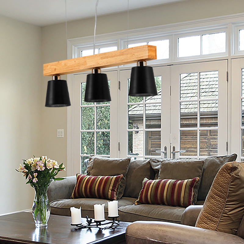 Lampada a sospensione a sospensione a 3/5 luci a 5 luci, lampada a goccia di ferro moderna in nero/bianco con cavo regolabile