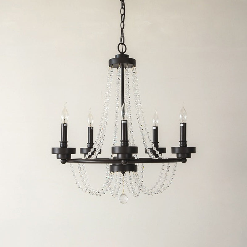 LAMPE MÉTALLIQUE LAMPE SUSPENSION DE RETRO 5-LIGHT CHANDELIER PROST DE LA PLUS