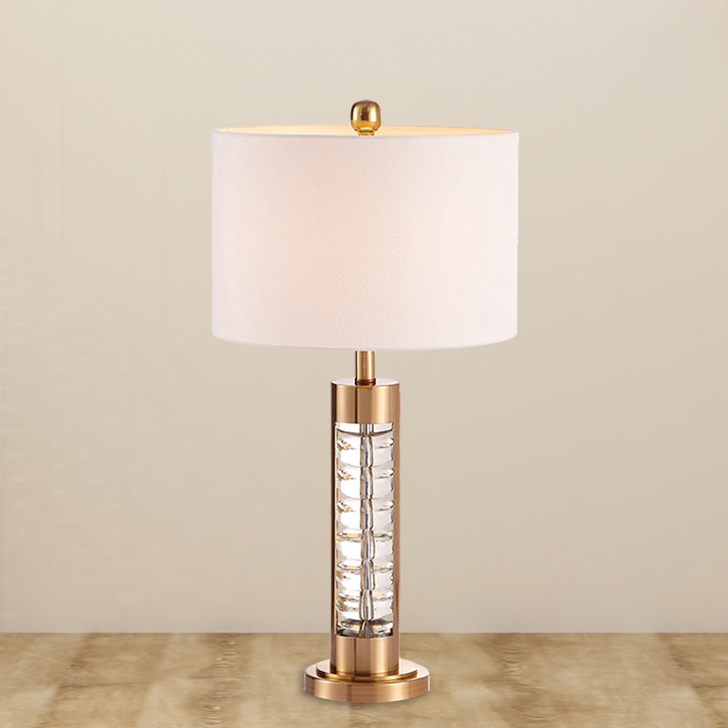 1 ombrello a testa lampada da comodino tradizionale tavolo da tavolo bianco tradizionale con base in metallo oro