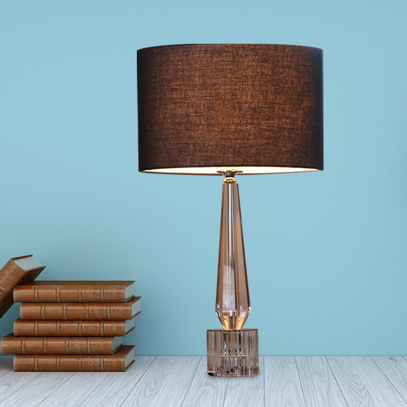1 lampe de table de nuit ombragée de tête