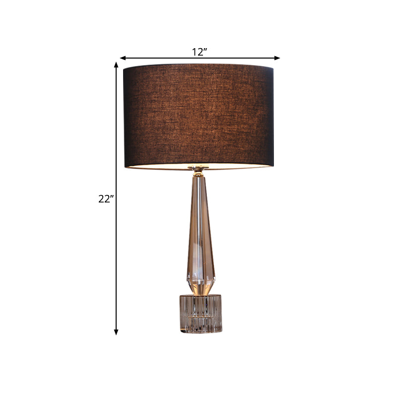 1 lampe de table de nuit ombragée de tête