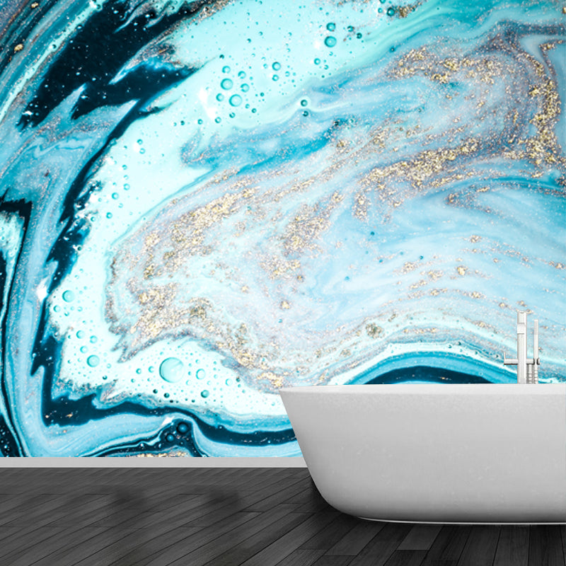 Realistic Waves Pattern Wall Mural for Living Room Sea Water Wall Decor, Custom Made