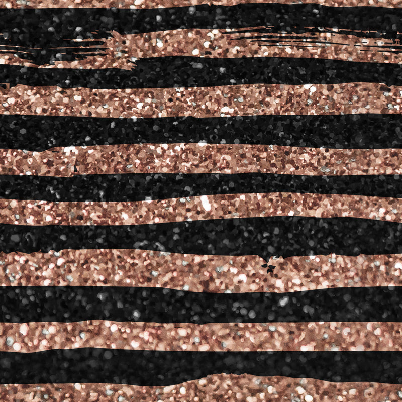 Illustration Foil Stripe Wallpaper Mural for Accent Wall, Dark Color, Made to Measure