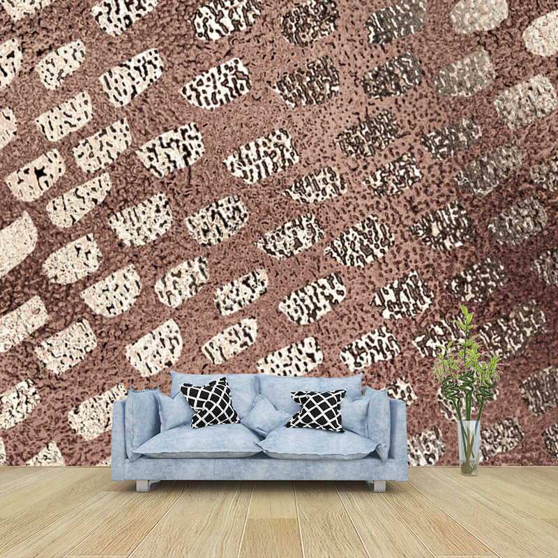 Modernist Spots Foil Wall Mural for Bedroom Personalized Wall Art in Pastel Color