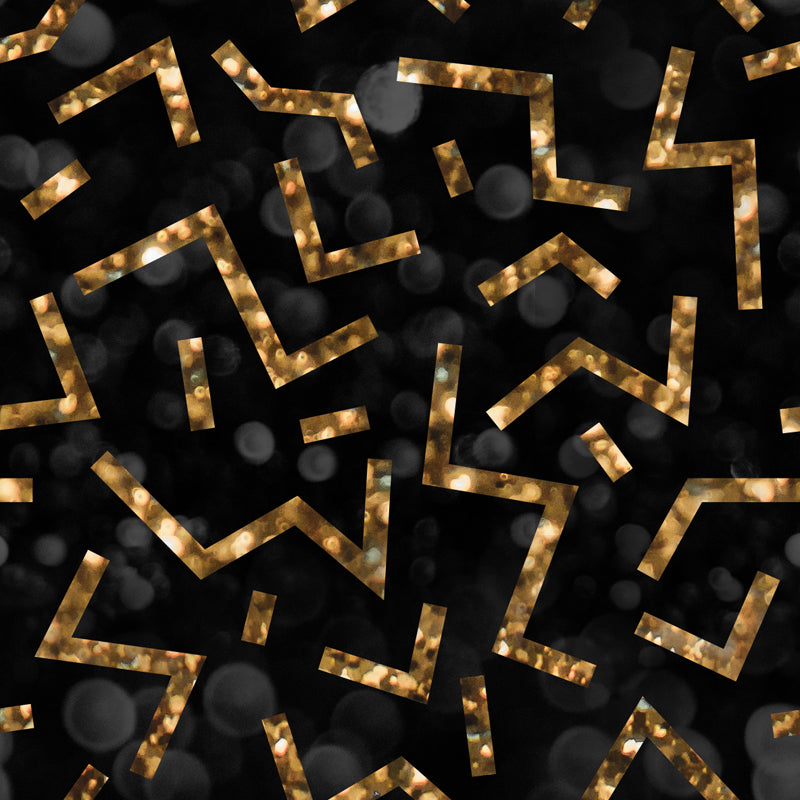 Huge Maze Lines Foil Mural Dark Color Non-Woven Material Wall Covering, Washable, Custom Made