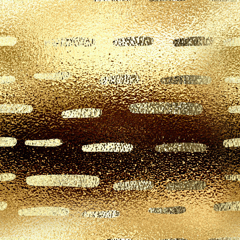 Striped Foil Wallpaper Mural Gold Modernist Wall Decor for Bedroom, Custom Printed