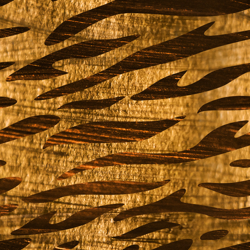 Contemporary Foil Wall Paper Mural for Home Personalized Wall Covering in Bright Color