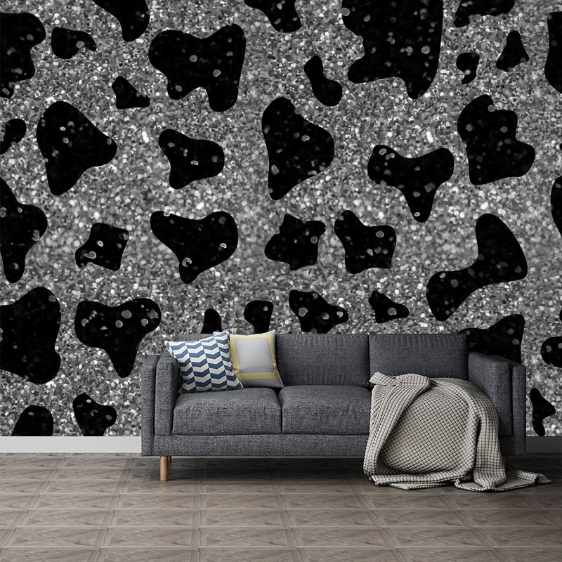 Bright Color Foil Wallpaper Mural Lace Pattern Modern Waterproof Wall Art for Bedroom