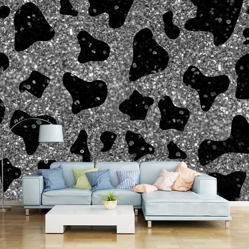 Bright Color Foil Wallpaper Mural Lace Pattern Modern Waterproof Wall Art for Bedroom