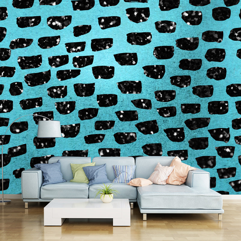 Realistic Web Print Foil Mural Wallpaper for Room Geometric Wall Covering, Custom Made