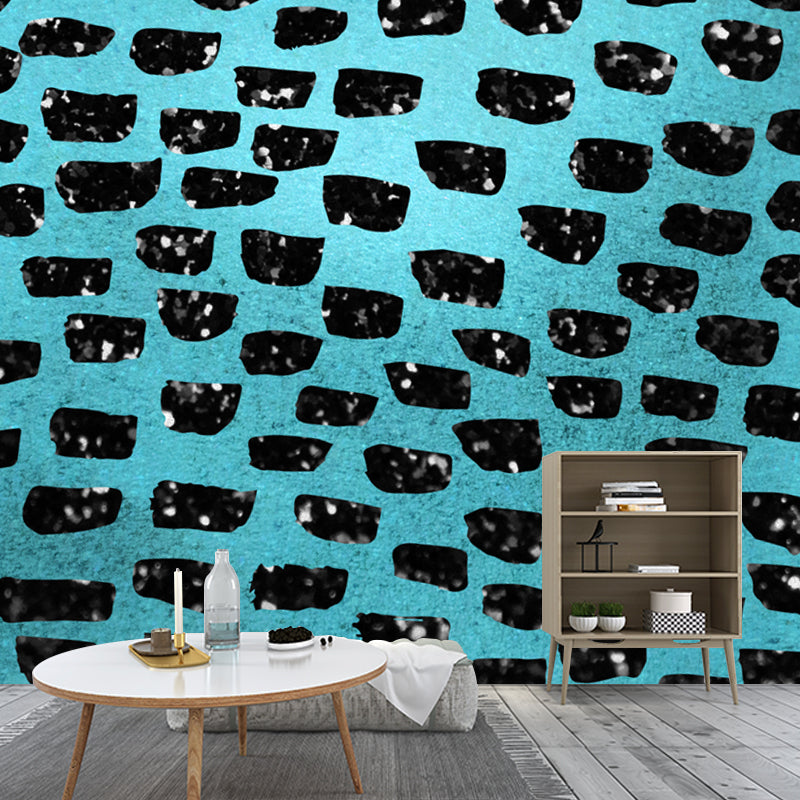 Realistic Web Print Foil Mural Wallpaper for Room Geometric Wall Covering, Custom Made