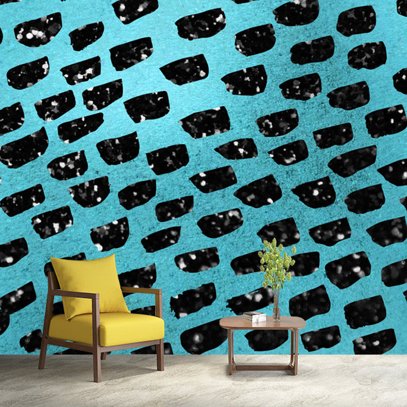 Realistic Web Print Foil Mural Wallpaper for Room Geometric Wall Covering, Custom Made