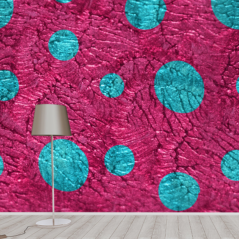Revêtement Mural en feuille à pois, couleur vive, décoration murale de Style moderne pour la maison