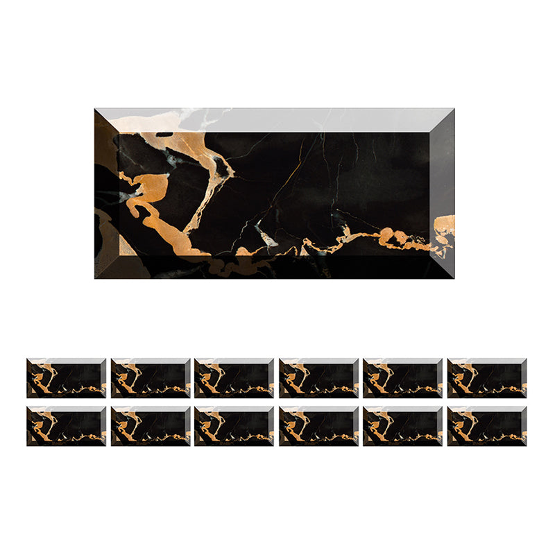 Smooth Removable Wallpaper Panels Rural Faux 3D Brick Wall Decor for Bathroom (12 Pcs)