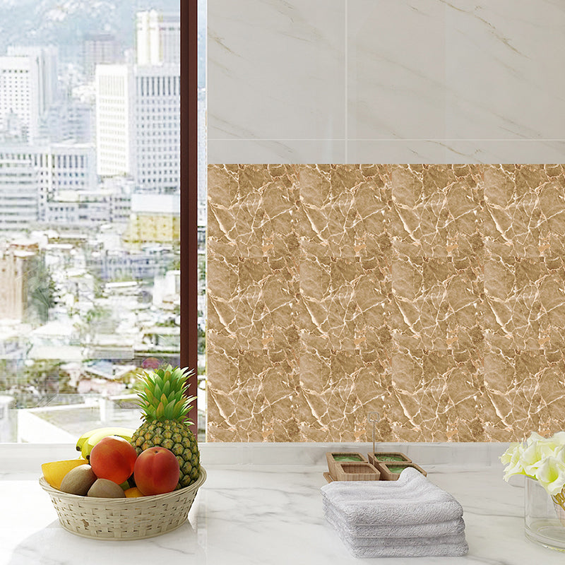 Peel and Stick Marble Wallpapers 18 Pieces PVC Contemporary Wall Covering for Accent Wall