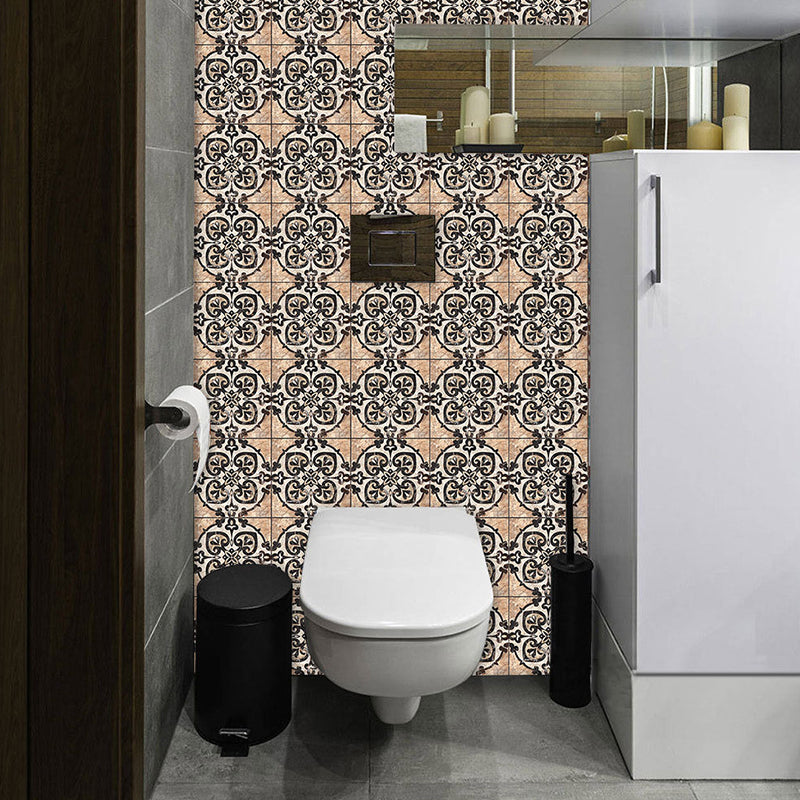 Ace of Hearts Tile Wallpaper Panel 10 Pieces Vintage PVC Wall Covering, Pick Up Sticks