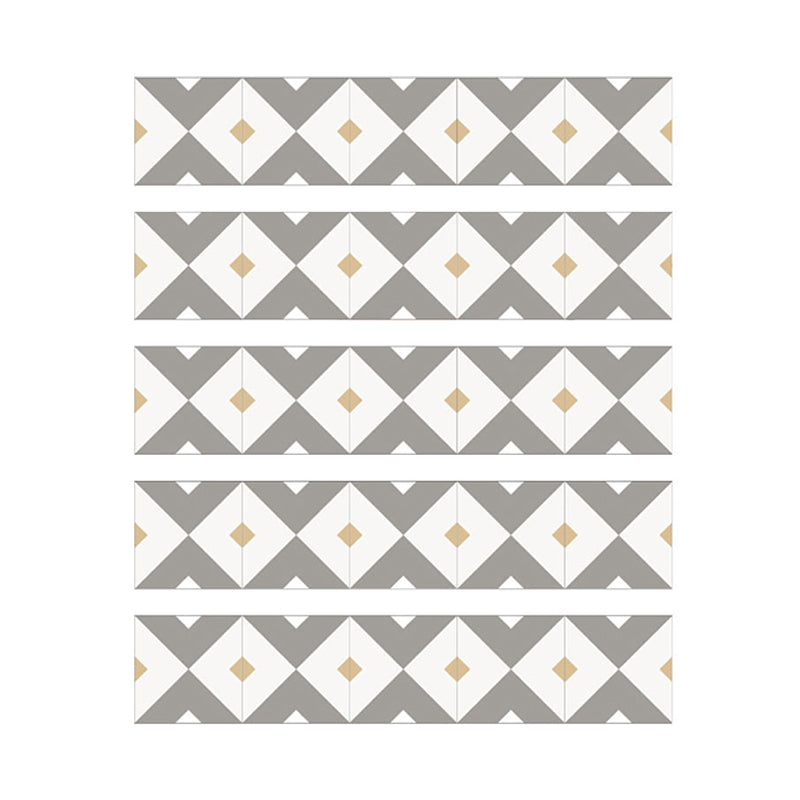 Grey Diamond Pattern Wallpaper Panels Easy Peel off Modern Kitchen Wall Covering