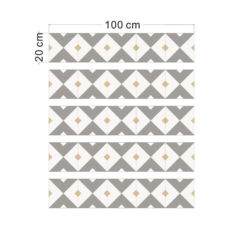 Grey Diamond Pattern Wallpaper Panels Easy Peel off Modern Kitchen Wall Covering