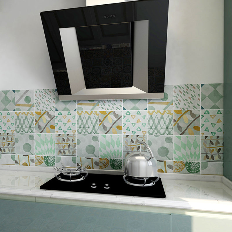 Self-Adhesive Foliage Wallpaper Panels PVC Modernist Wall Decoration for Kitchen