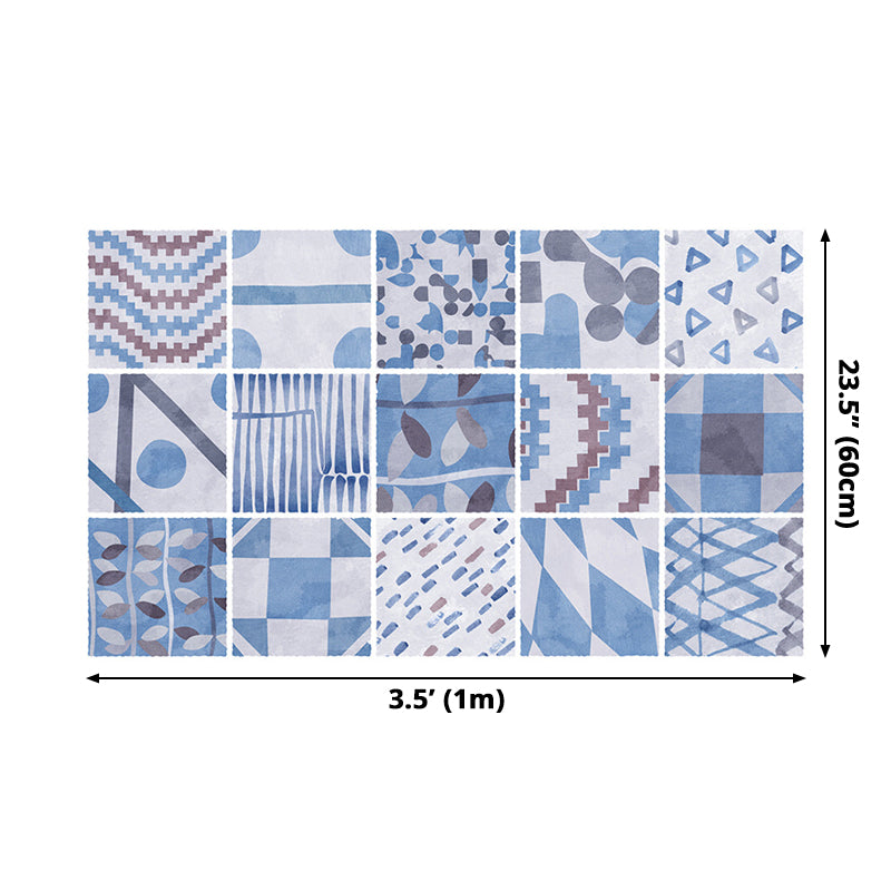 Self-Adhesive Foliage Wallpaper Panels PVC Modernist Wall Decoration for Kitchen