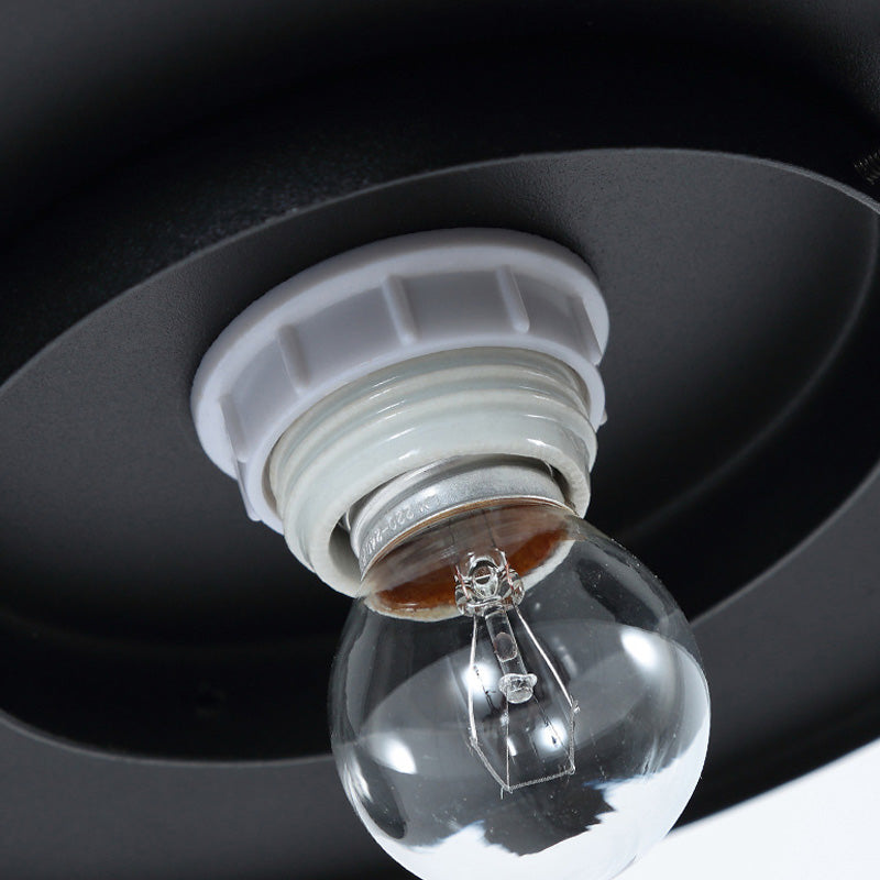 Iluminación de pared de café de vidrio lácteo lámpara de luz industrial de 1 luces con brazo de cuello de cisne de metal