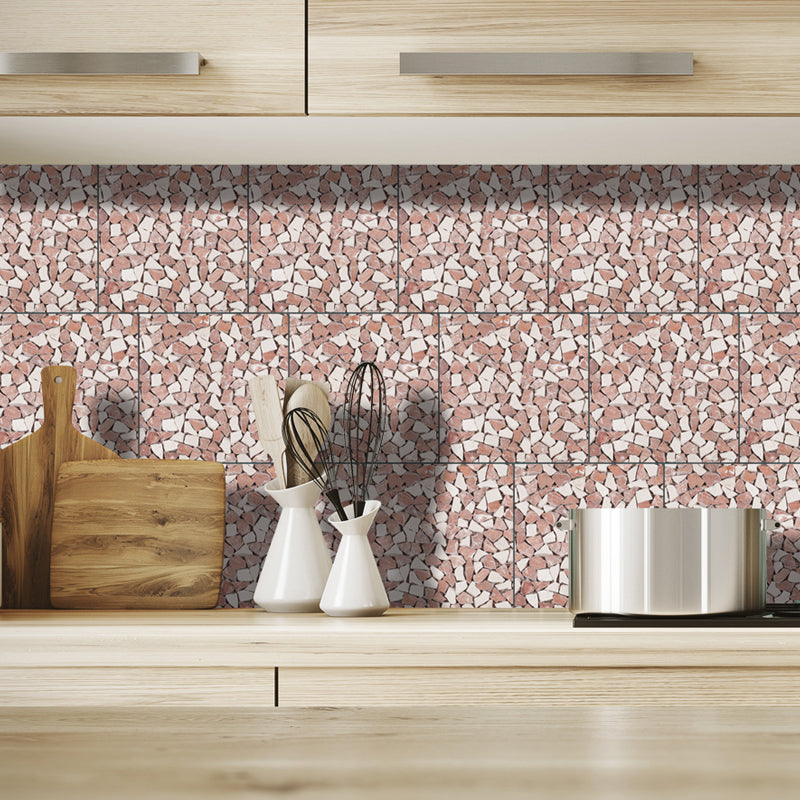 Modernes Kiesstab-Tapetenpaneel-Set für die Küche, 3,4 m² große Wanddekoration in Pastellfarben
