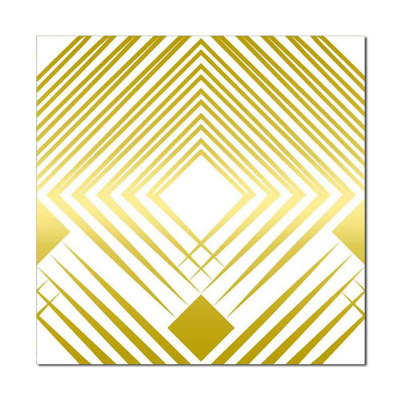 Yellow Rhombus Adhesive Wallpapers Temporary Contemporary Bathroom Wall Covering