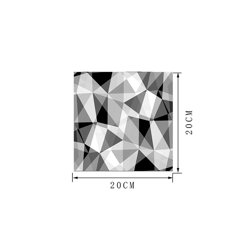 Geometry 3D Triangle Wallpapers 18 Pcs Adhesive Modern Kitchen Backsplash Wall Covering, 7.8-sq ft