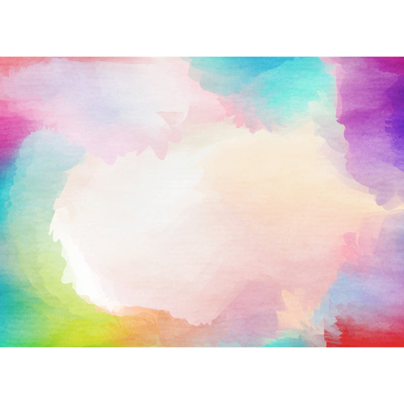 Cloud Wall Paper Mural Pink Art Deco Wall Covering for Girls Bedroom, Custom Print