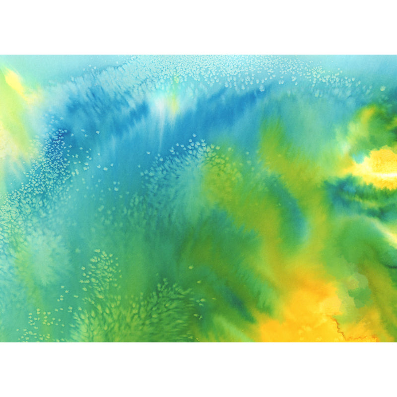 Green Plants Paint Mural Decal Stain-Resistant Artistry Living Room Wall Covering