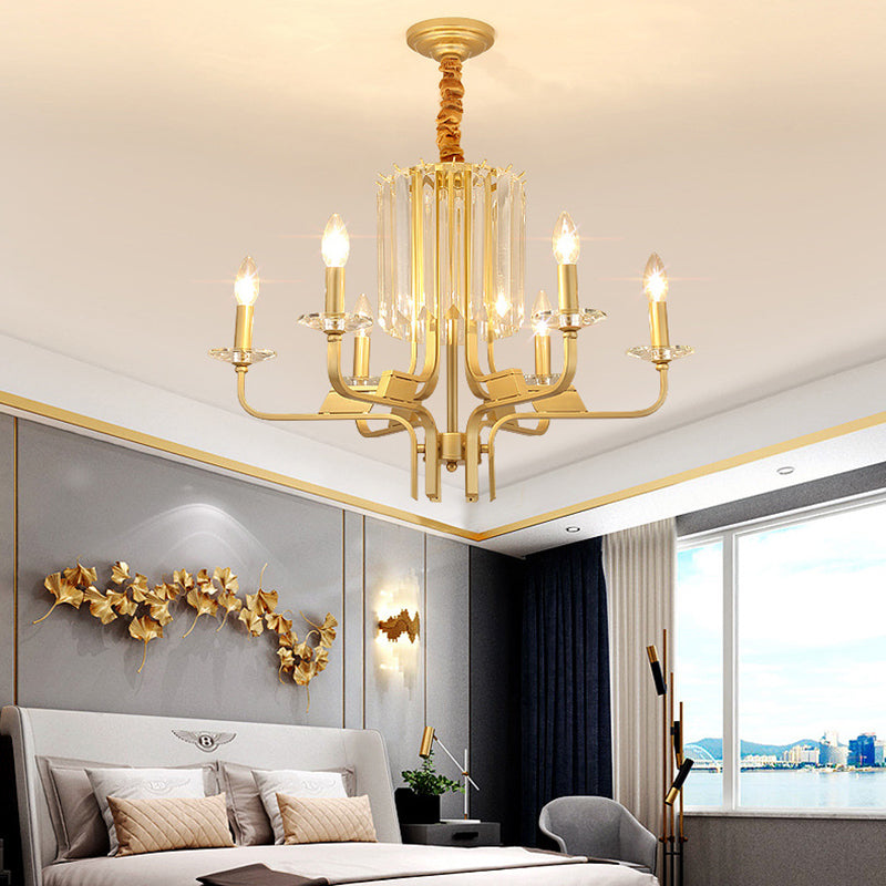 4/6/8 LUCI BRASSAGGIO BRASCHIO LUMINA VINTAGE VINTAGE METALLIC BAMPA LAMONO APPUGGIO LAMPAGNO CON Crystal DECO