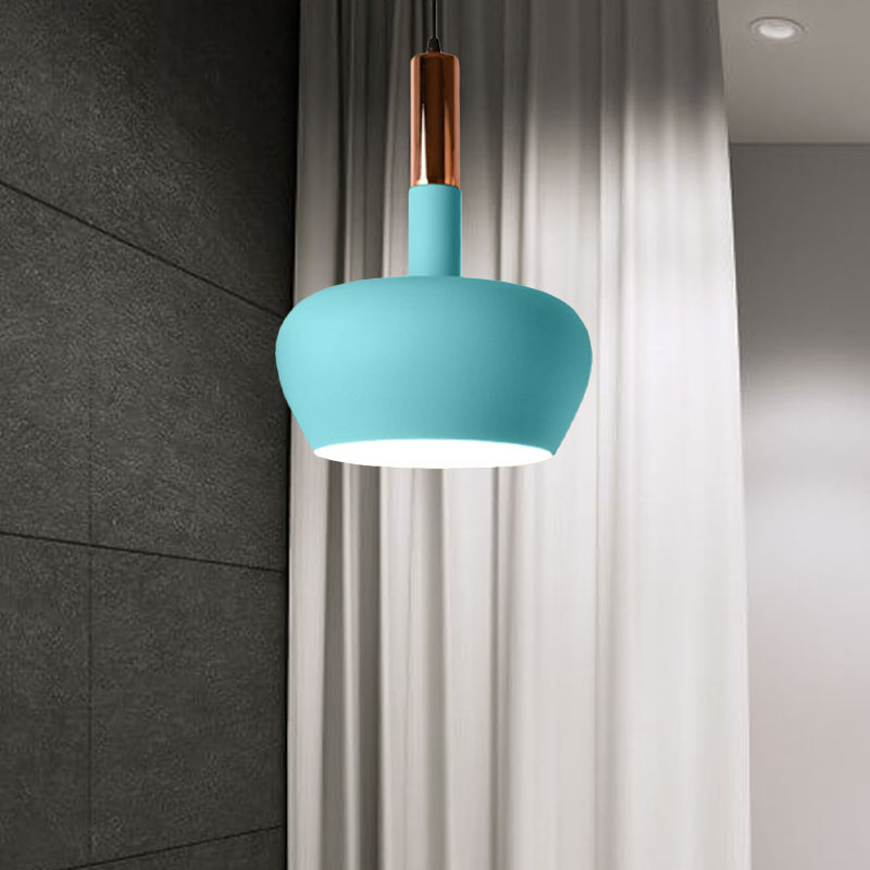 Weinglas Metallhänge angehender Licht Modernismus 1 Hellblau/Rosa/Gelb Suspension Anhänger