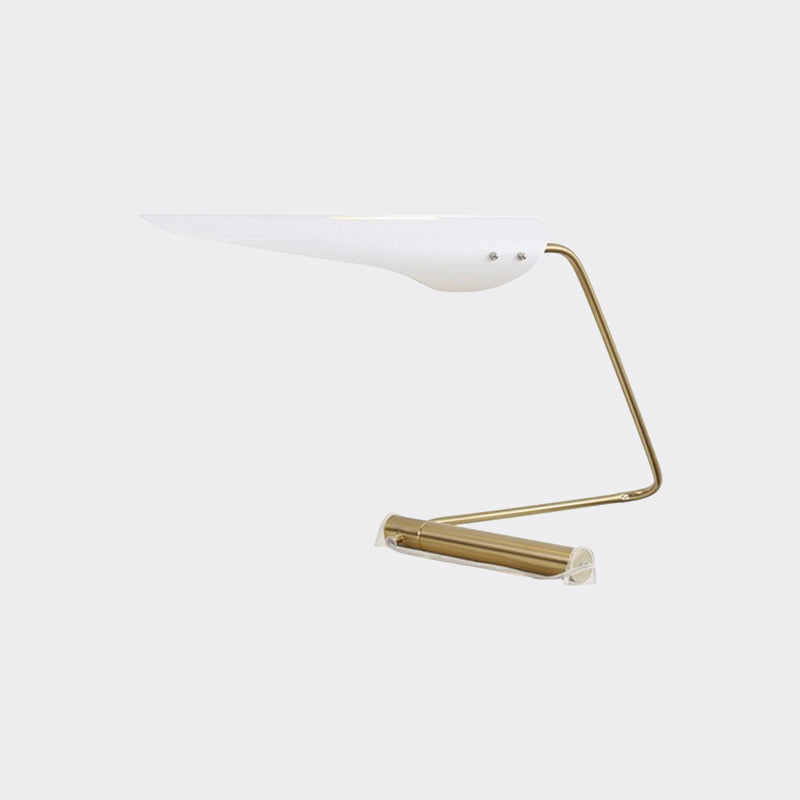 Lámpara de pie contemporánea 1 con sombra de metal lámpara de mesa en forma de pájaro negro/blanco para sala de estar