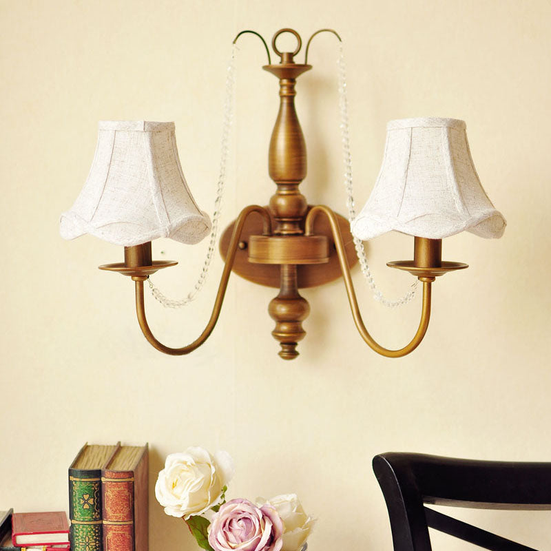 Bell / bougie en laiton finition murale luminaire de style vintage métal métal 2