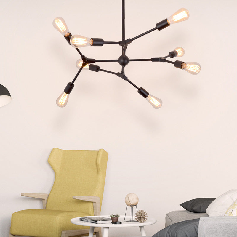 Lampadario per camera da letto 6/8/9 LUCI CON IMPOSTO MODERNISTA MODERNISTA MODERNISTA METTAGLIA