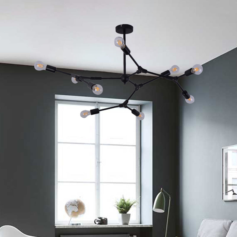 Lampadario per camera da letto 6/8/9 LUCI CON IMPOSTO MODERNISTA MODERNISTA MODERNISTA METTAGLIA