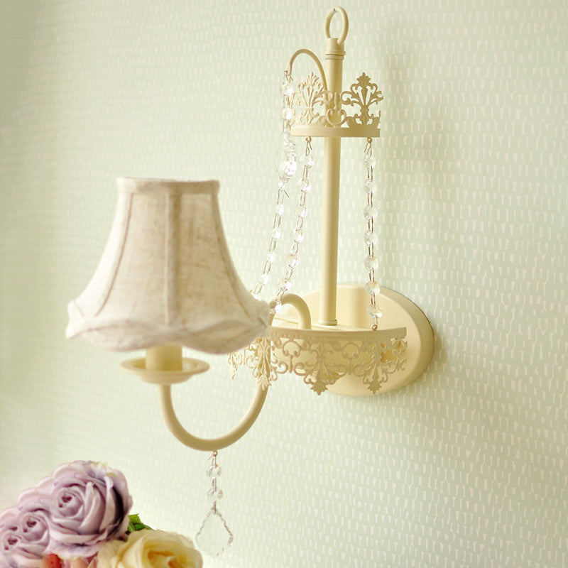 Bell / bougie en métal lampe de montage mural moderne 1 luminaire d'écran d'éclair