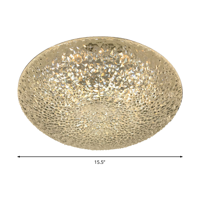 Kom spoelbevestiging lamp Minimalistisch acryl LED helder plafondlicht in wit/warm/natuurlijk licht voor slaapkamer