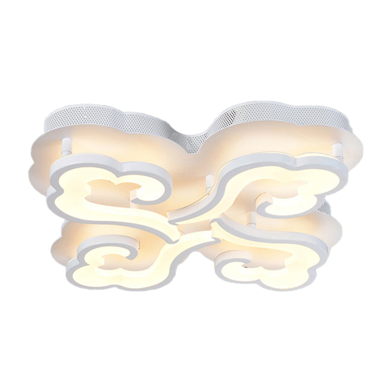 Cloud Cloud LED Flush Plafond Lampe de plaque simplicité 4/6/12 LUMIÈRES LA MONTAGE LEMPLAGE DU MONT