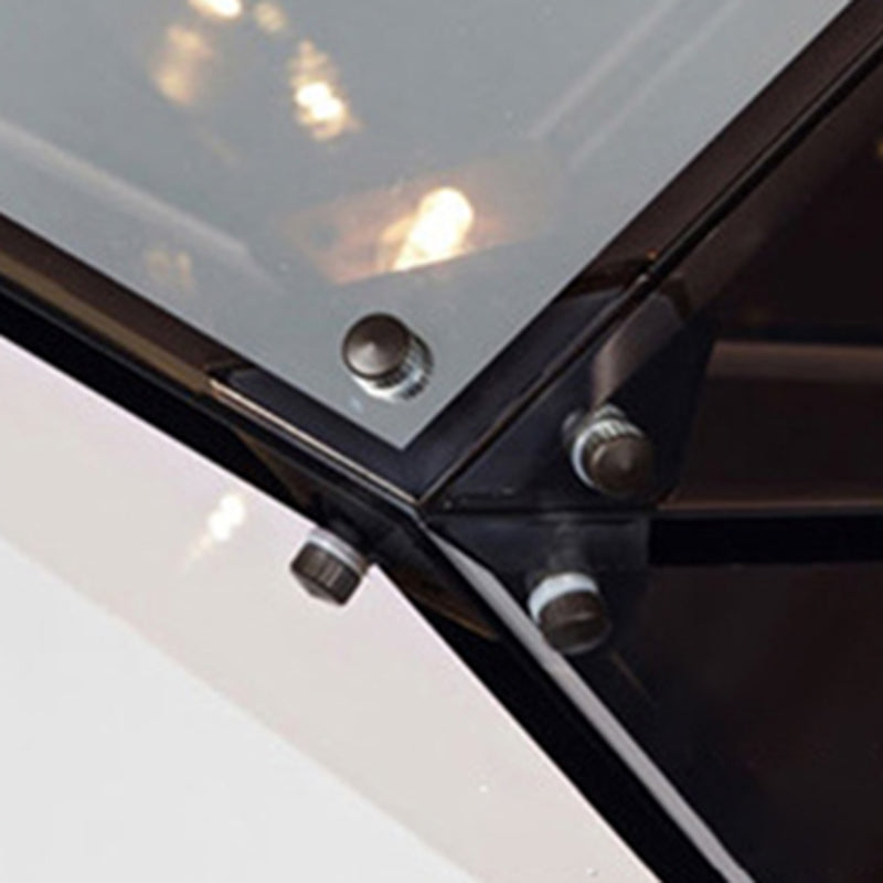 Horizontal/vertikaler Diamantanhänger Lampe Moderne Bernstein/Rauchglas Multi -Lichter Wohnzimmer LED -Deckenleuchte, 23,5 "/31"/42 "breit