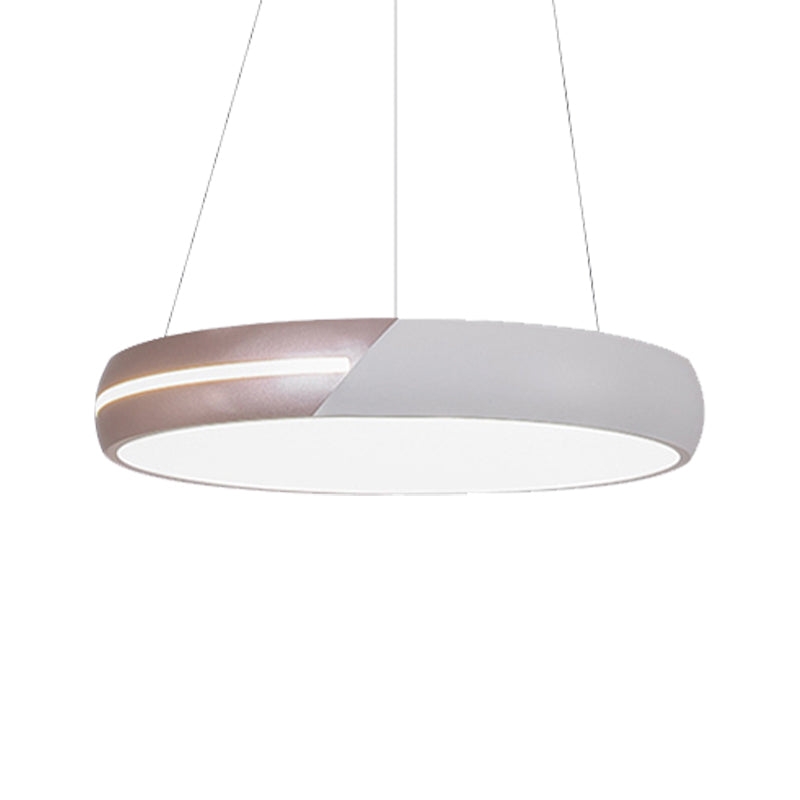 Rose Gold Ring Suspension Licht Modern Led Metal Hanging Light Farmture voor eetkamer, 18 "/19" /21,5 "/30" breed